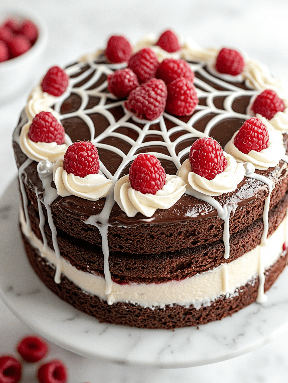 Spooky Webbed Wonder: The Halloween Spider Web Cake