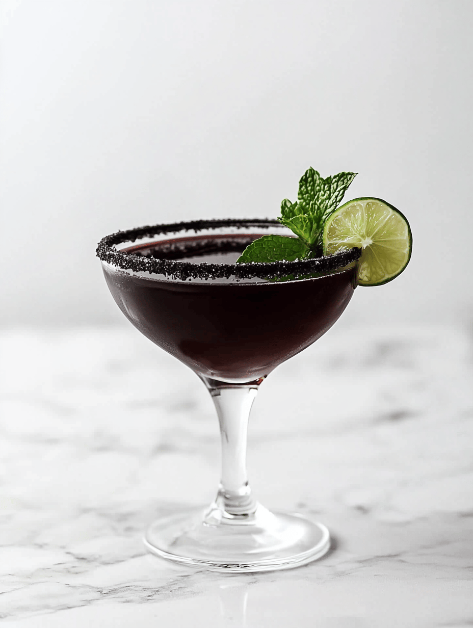 Enchanted Darkness: Halloween Black Magic Margarita