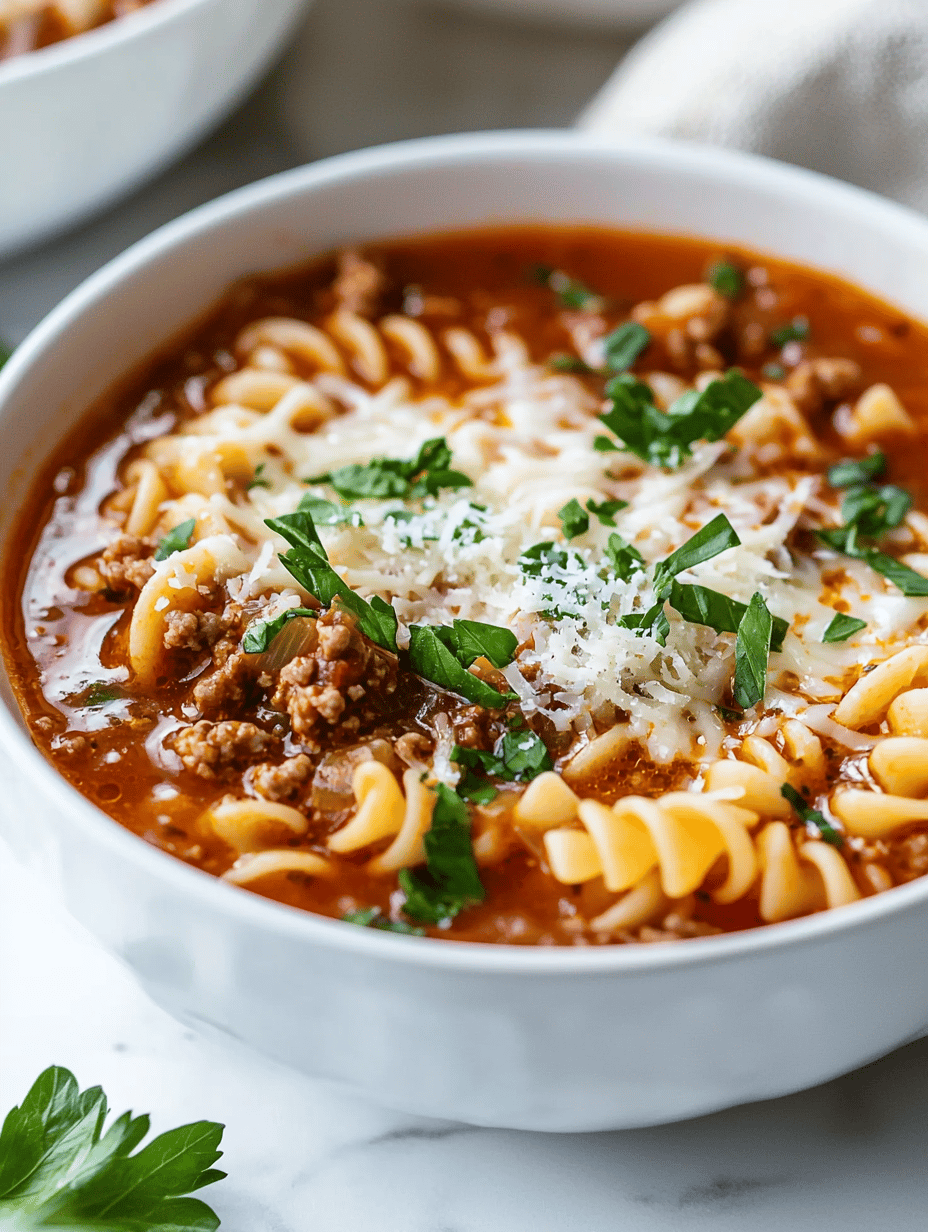 Layered Comfort: Creating Rich Flavors with Lasagna Soup