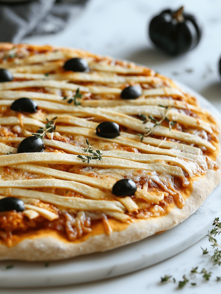 Spooktacular Mummy Pizza: A Creepy, Cheesy Delight