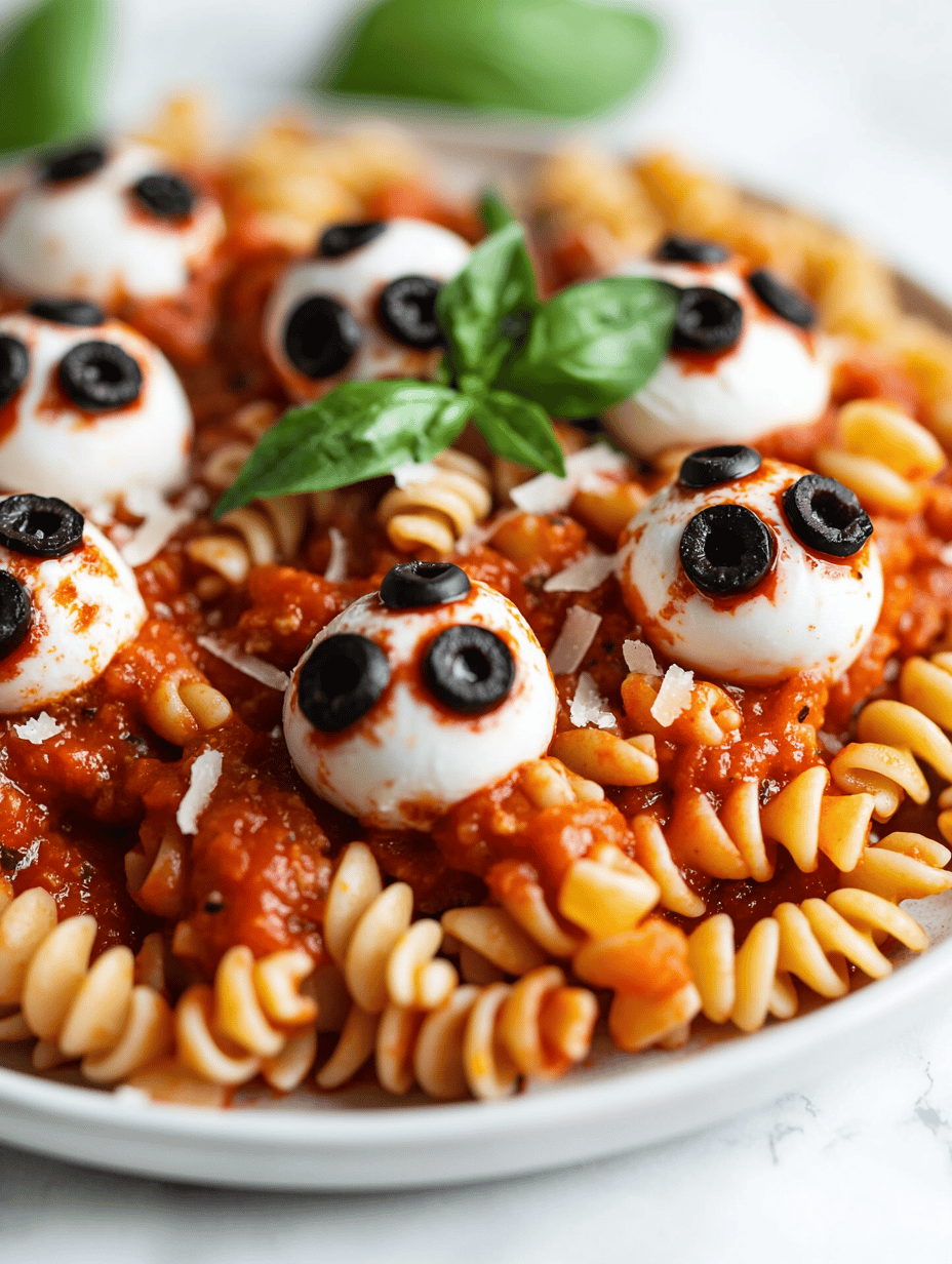 Spooky Snacks: Halloween Eyeball Pasta with Meaty Eyes
