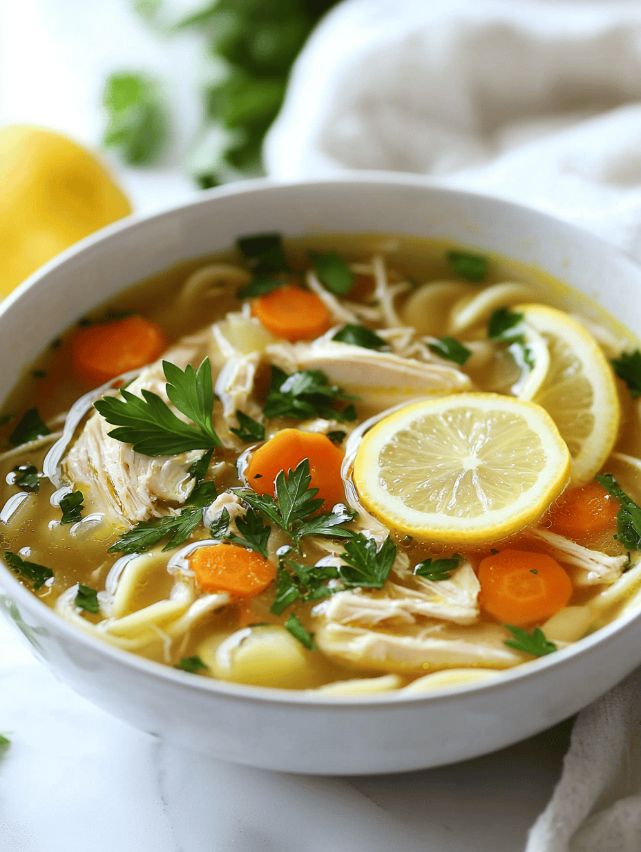 The Unusual Comfort of Lemon-Infused Chicken Noodle Soup