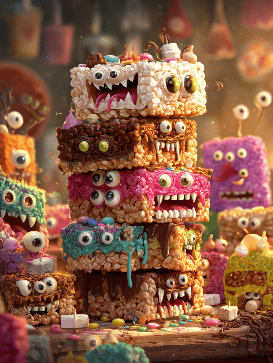Monster Rice Krispie Treats: A Wild, Chewy Take on a Classic